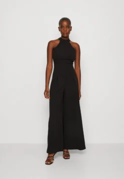 Wal G Leila Halter Neck Wide Leg - Jumpsuit - Black