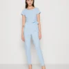 Wal G Archy Bow - Jumpsuit - Sky Blue
