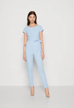 Wal G Archy Bow - Jumpsuit - Sky Blue