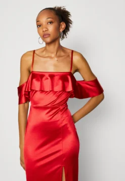 Wal G Gina Ruffle Midi - Cocktailjurk - Red -Wal G Verkoopwinkel 0a91d89d1b114662b52ebe98b9151fb6 scaled