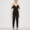 Wal G Simah Frill - Jumpsuit - Black/Sky Blue