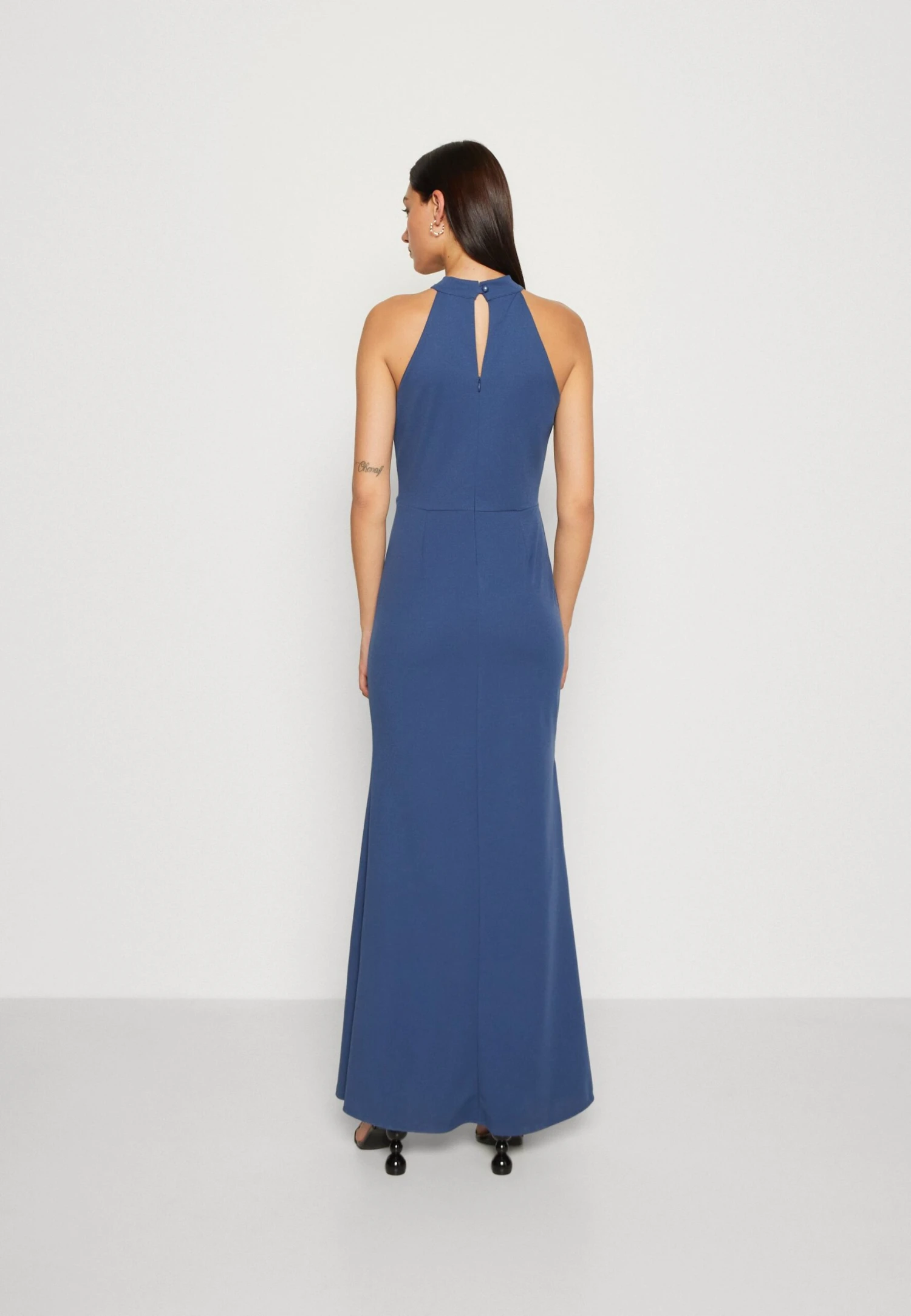 Wal G Hannah Cut Out Maxi - Galajurk - Denim Blue 3 Wal G Hannah Cut Out Maxi - Galajurk - Denim Blue - Afbeelding 3
