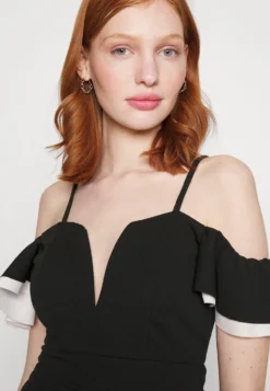 Wal G Simah Frill Midi Dress - Jerseyjurk - Black/White 9 Wal G Simah Frill Midi Dress - Jerseyjurk - Black/White -Wal G Verkoopwinkel 13f01d7a29444499891f1092dccbf0a9 scaled