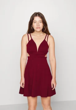 Milly Strap Skater - Cocktailjurk - Wine