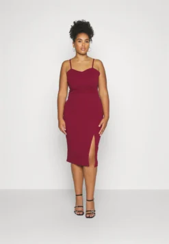 Ray Bow Midi - Etui-Jurk - Wine