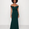 Kai Off The Shoulder Maxi Dress - Galajurk - Forest Green