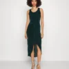 Wal G Shami Bodycon Midi - Jerseyjurk - Forest Green
