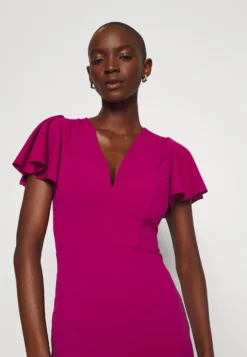 Tatiana Ruffle Sleeve Midi - Cocktailjurk - Raspberry -Wal G Verkoopwinkel 16057b10e27c4464a76871147e0ccea9 scaled