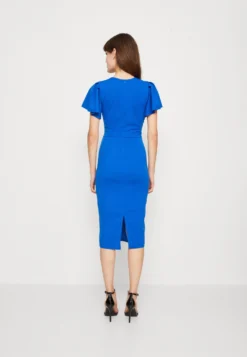 Wal G Antalya Ruffle Midi - Cocktailjurk - Electric Blue -Wal G Verkoopwinkel 1a2a84cb20fb486fa344f5c1c0291497 scaled