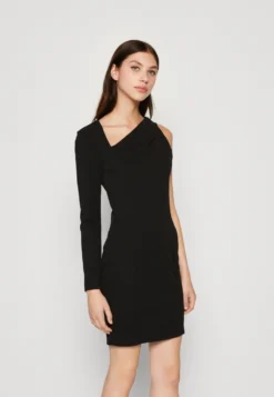 Wal G Mila Asymmetric Mini - Cocktailjurk - Black