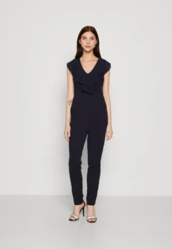 Wal G Priya Ruffle - Jumpsuit - Navy Blue
