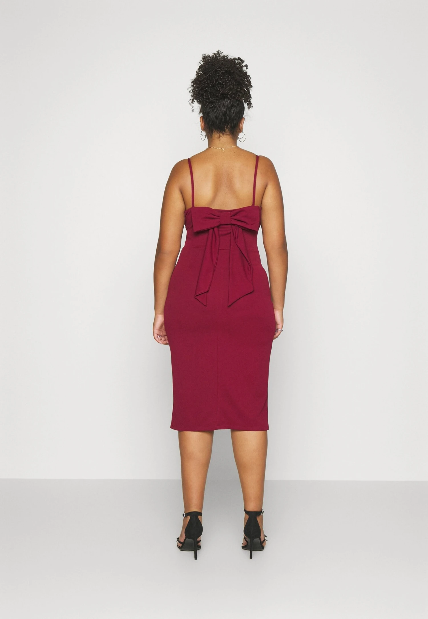 Ray Bow Midi - Etui-Jurk - Wine 3 Ray Bow Midi - Etui-Jurk - Wine - Afbeelding 3