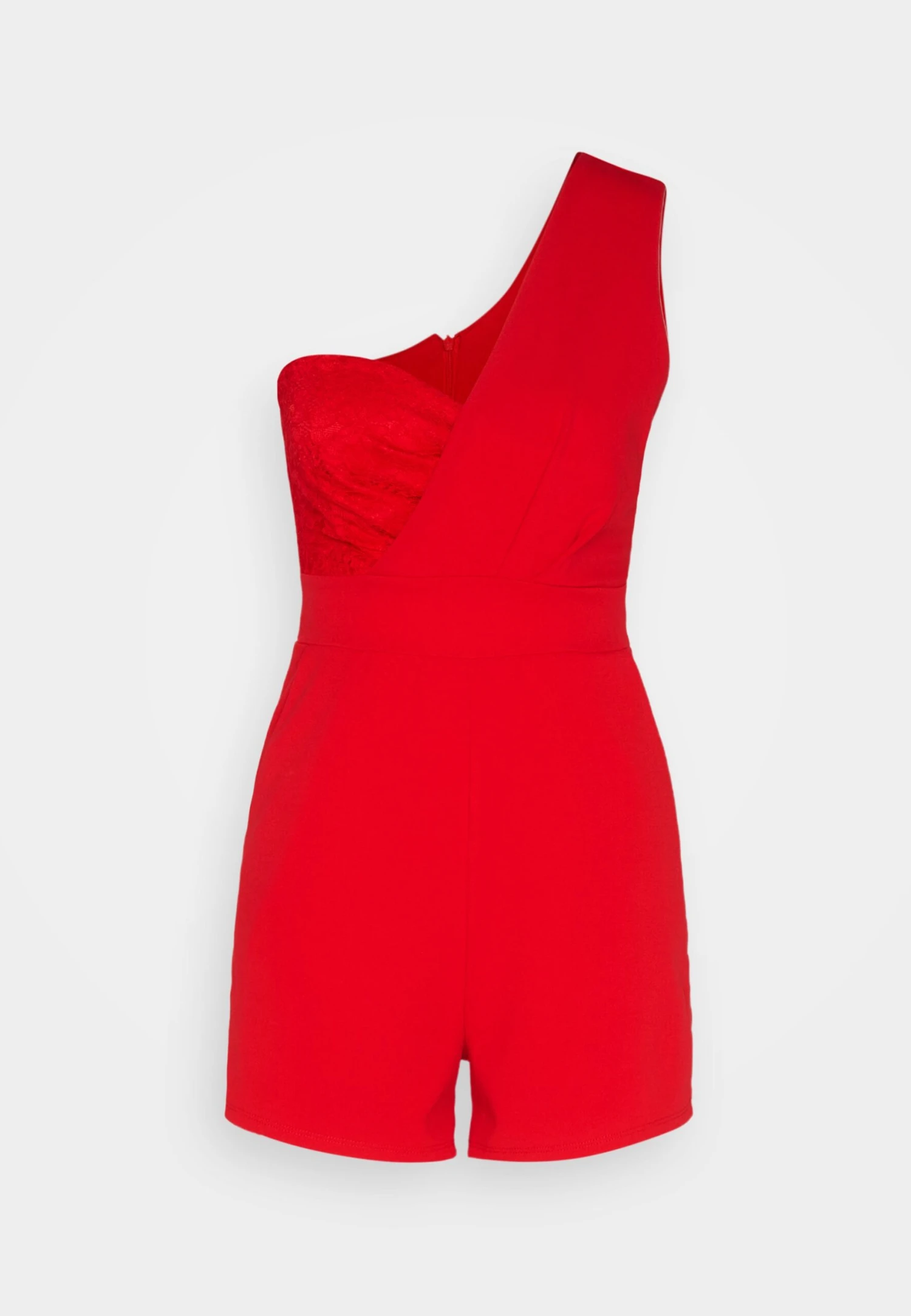 Wal G Lula One Shoulder - Jumpsuit - Red 5 Wal G Lula One Shoulder - Jumpsuit - Red - Afbeelding 5