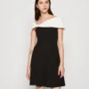 Wal G Alia Off Shoulder Skater - Cocktailjurk - Black/White