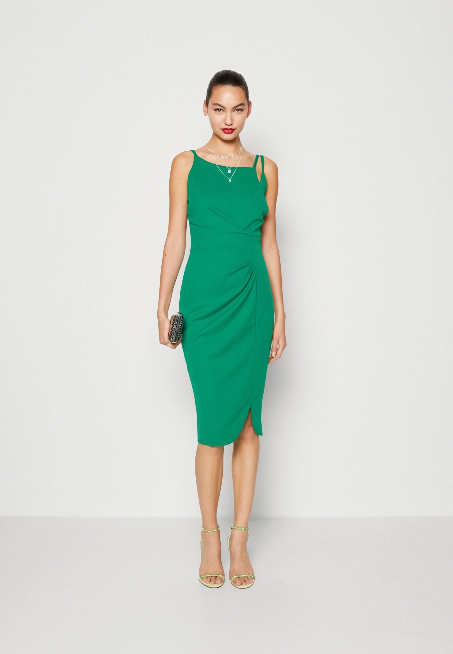 Wal G Tessa Midi Dress - Jerseyjurk - Leaf Green 2 Wal G Tessa Midi Dress - Jerseyjurk - Leaf Green - Afbeelding 2