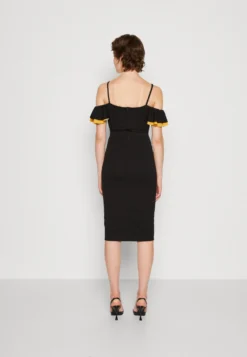 Wal G Simah Frill Midi Dress - Jerseyjurk - Black/Mango -Wal G Verkoopwinkel 2e35973f71f6449d801711f1857ae26c scaled