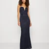 Wal G Tilly Maxi Dress - Galajurk - Navy Blue