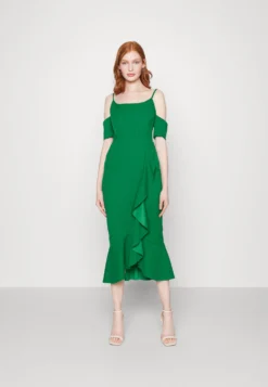 Wal G Saskia Strappy Midi - Cocktailjurk - Leaf Green