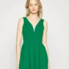 Wal G Pleated Fit And Flare - Cocktailjurk - Leaf Green