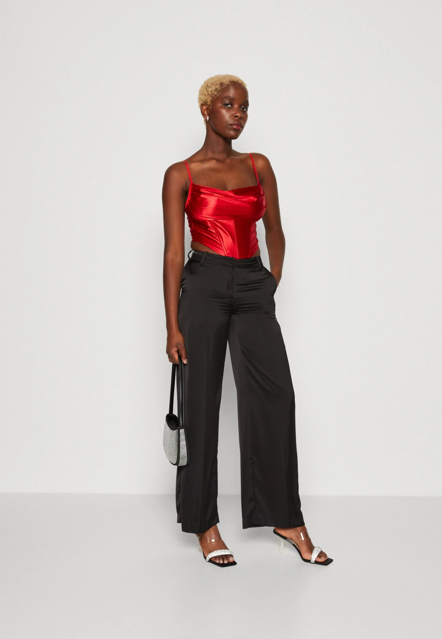 Wal G Christian Corset Crop - Top - Red 2 Wal G Christian Corset Crop - Top - Red - Afbeelding 2