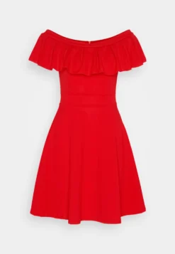 Wal G Alexa Ruffle Skater - Jerseyjurk - Red -Wal G Verkoopwinkel 39106d6bcc1f497b8d3d792eca8e0ee3 scaled