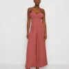Wal G Thea Wide Leg - Jumpsuit - Dark Mauve Pink