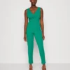 Wal G Toby V Neck - Jumpsuit - Leaf Green
