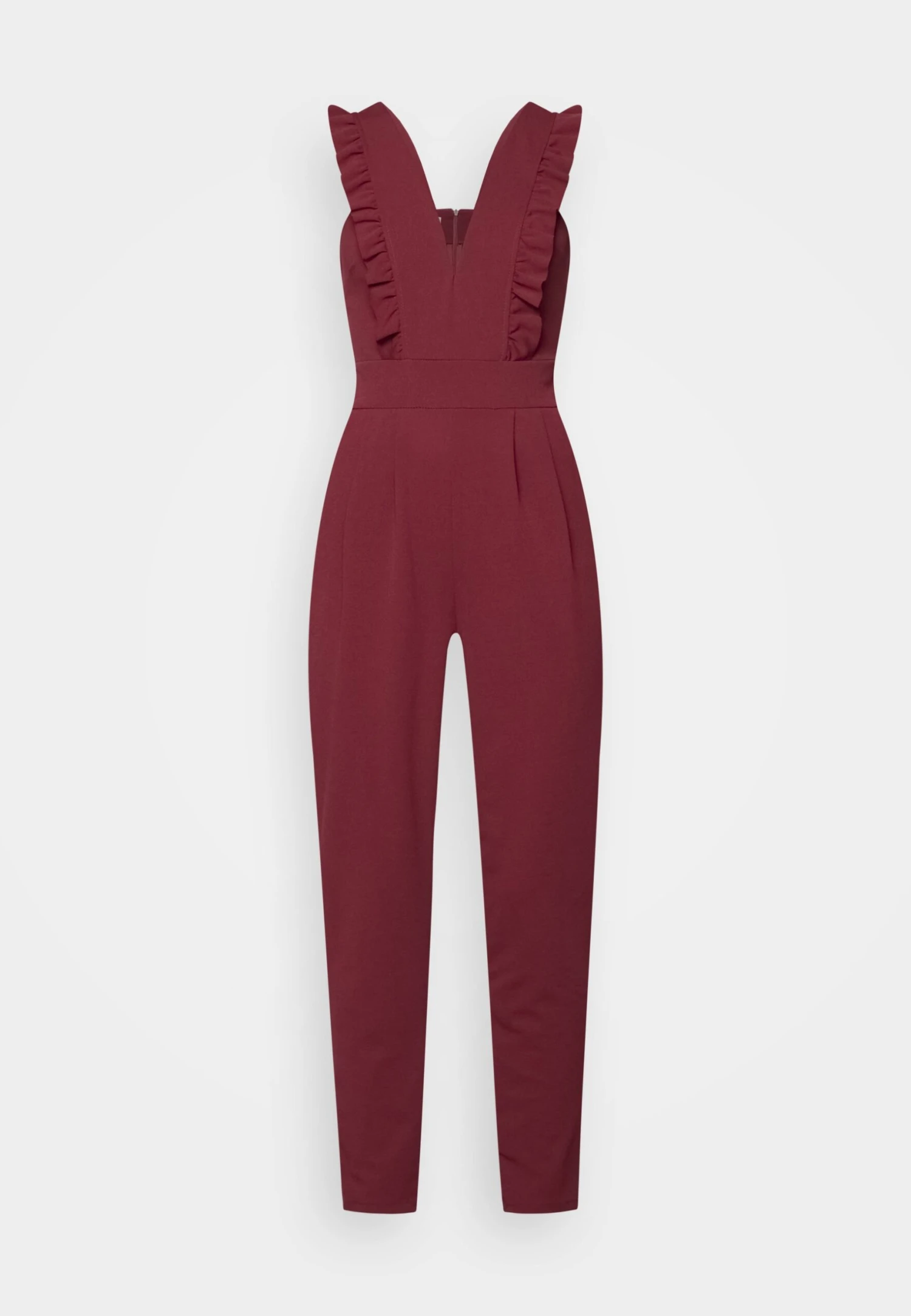 Wal G Rayna Ruffled- Jumpsuit - Berry Wine 5 Wal G Rayna Ruffled- Jumpsuit - Berry Wine - Afbeelding 5