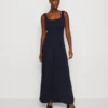 Wal G Rian Wide Leg Pleat - Jumpsuit - Navy Blue