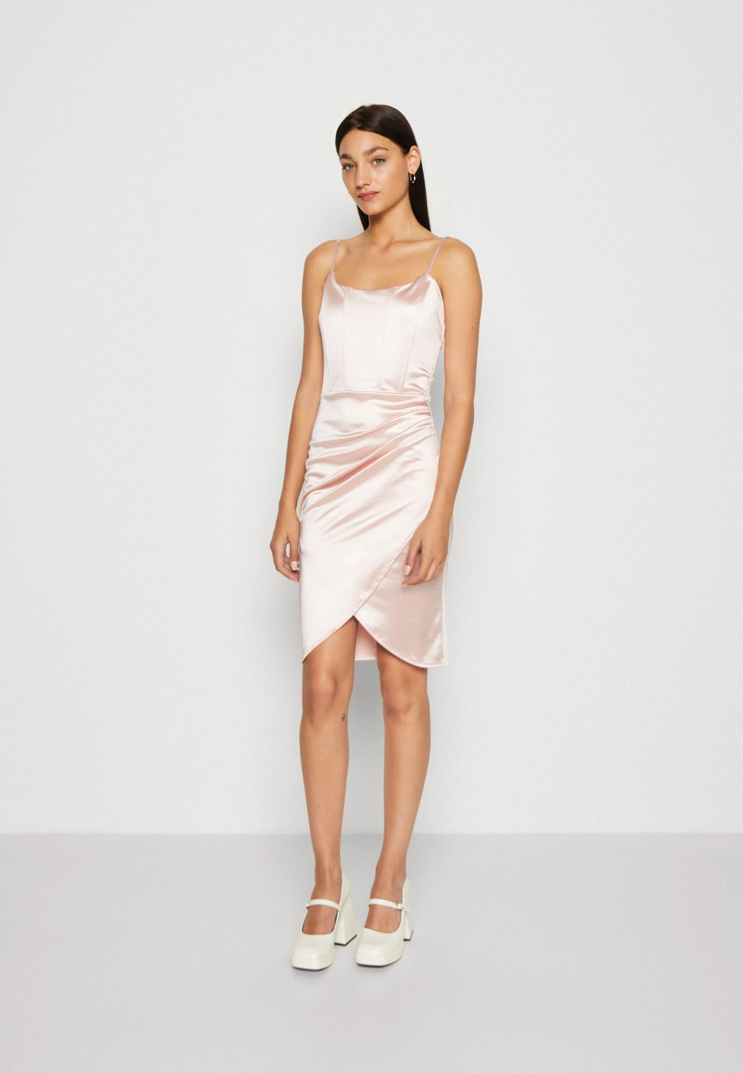 Wal G Holly Corest Dress - Cocktailjurk - Blush Pink 1 Wal G Holly Corest Dress - Cocktailjurk - Blush Pink