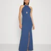 Wal G Hannah Cut Out Maxi - Galajurk - Denim Blue