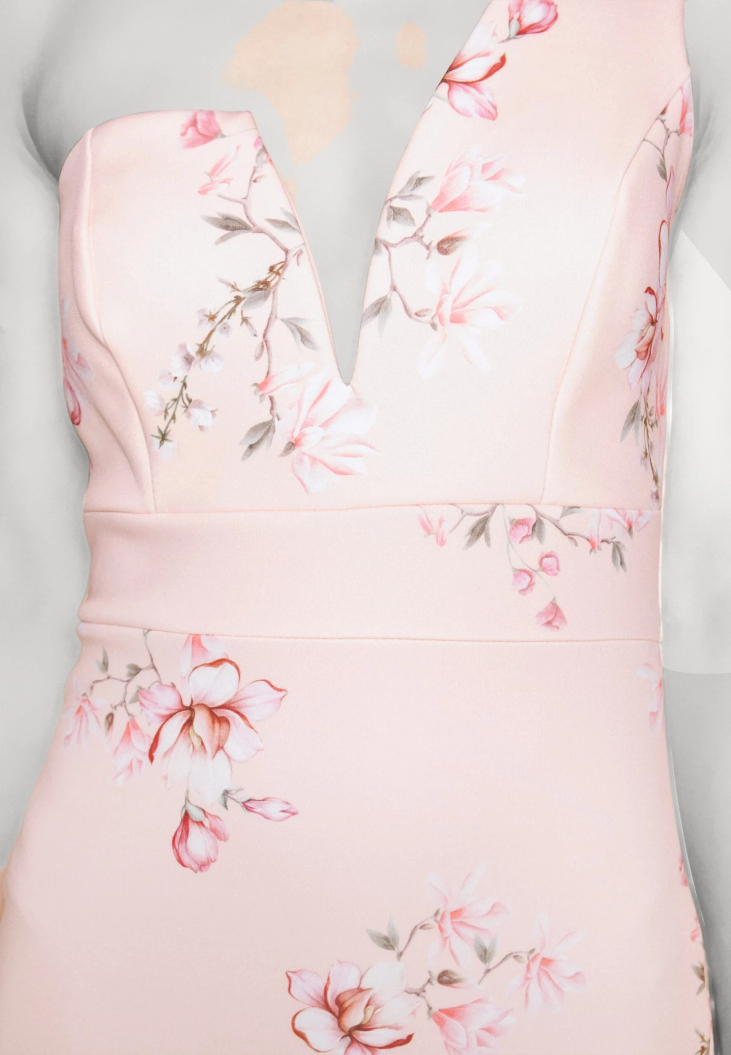 Wedding Gigi One Shoulder Print Maxi - Galajurk - Peach Print 6 Wedding Gigi One Shoulder Print Maxi - Galajurk - Peach Print - Afbeelding 6