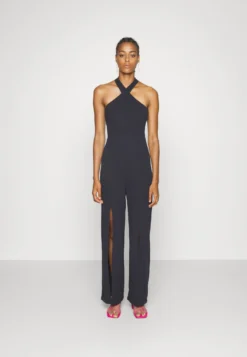 Alfo Cross Neck Jumpsuit - Jumpsuit - Navy Blue