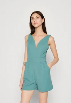 Wal G Cleo V Neck Playlist - Jumpsuit - Sage Green