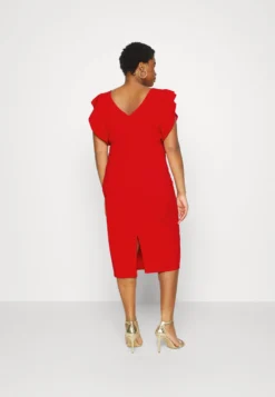 Rusie Ruffle Midi - Cocktailjurk - Red -Wal G Verkoopwinkel 54cbe99f697147ac836c9f4c37b013b9 scaled