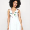 EmbroideredSkater - Jurk - White Floral