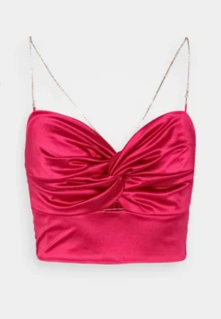Wal G Razz Knot Crop - Top - Fuchsia -Wal G Verkoopwinkel 60b16ccbc2944e97889f52c40710a618 scaled