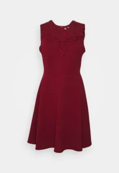 Wal G Accessorie Neck Skater Dress - Cocktailjurk - Wine -Wal G Verkoopwinkel 63980da477594d4da1773a49145f80a4 scaled