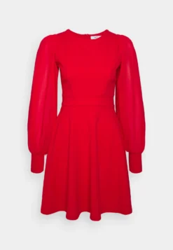 Wal G Kat Sleeve Dress - Jurk - Red -Wal G Verkoopwinkel 64837294389e4fa787710b5bb0d4654c scaled