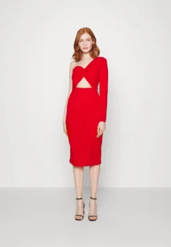 Wal G Lacey Midi Dress - Cocktailjurk - Red