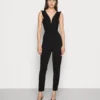 Wal G Rayna Ruffled- Jumpsuit - Black