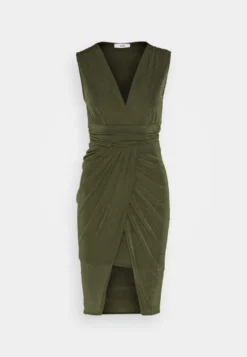 Wal G Safa Rouched Mini - Jerseyjurk - Forest Green -Wal G Verkoopwinkel 6aaa37c3a3f84e5fbd80ec32a04193ca scaled