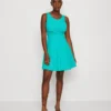 Wal G Jaqueline Skater Dress - Jerseyjurk - Tiffany Blue