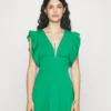 Frill Sleeves Dress - Jurk - Leaf Green