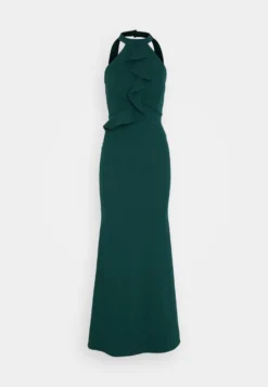 Wal G Tilly Ruffle Halter Neck Maxi Dress - Jerseyjurk - Forest Green -Wal G Verkoopwinkel 6e6fc15a50694b0c8aefb6ee59b71217 scaled