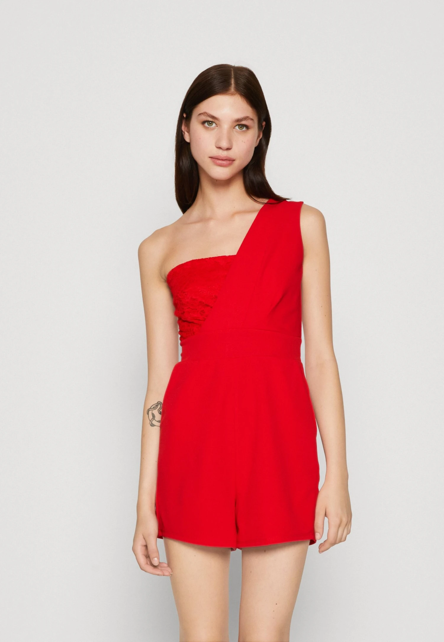 Wal G Lula One Shoulder - Jumpsuit - Red 1 Wal G Lula One Shoulder - Jumpsuit - Red