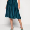 Wal G Penny Pleat Skirt - Plooirok - Emerald Green