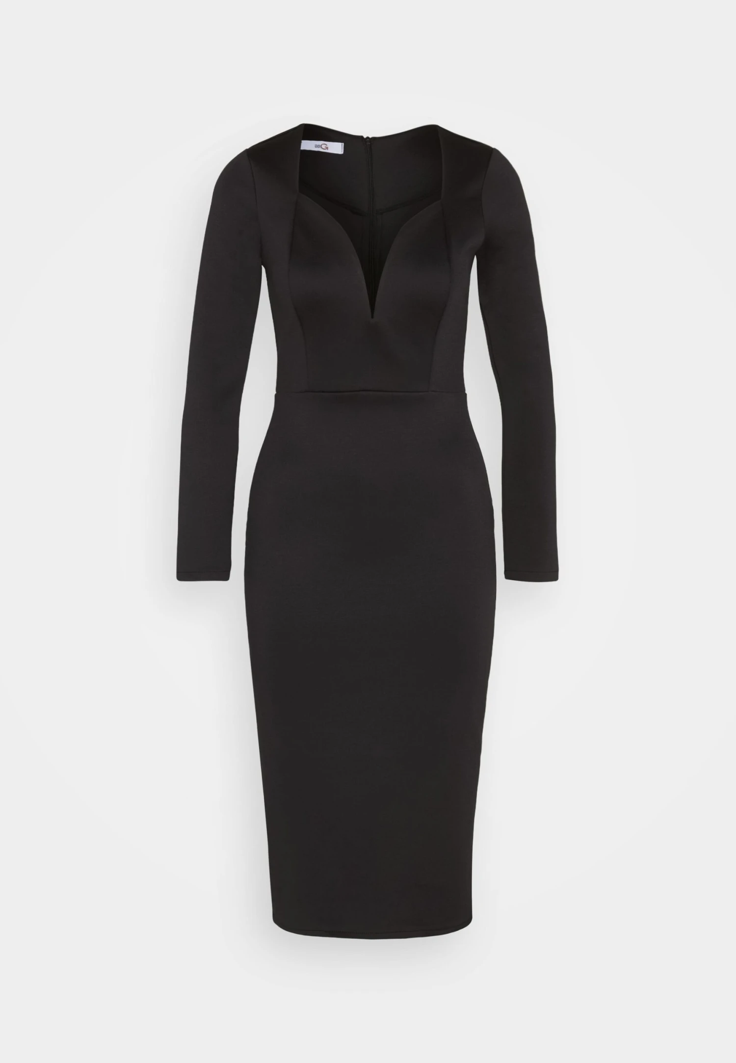 Wal G Zanad V Neck Midi - Jerseyjurk - Black 5 Wal G Zanad V Neck Midi - Jerseyjurk - Black - Afbeelding 5