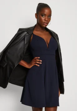 Wal G Vincent Skater Dress - Jerseyjurk - Navy Blue -Wal G Verkoopwinkel 7aaefa8982234b199702f51844e00963 scaled