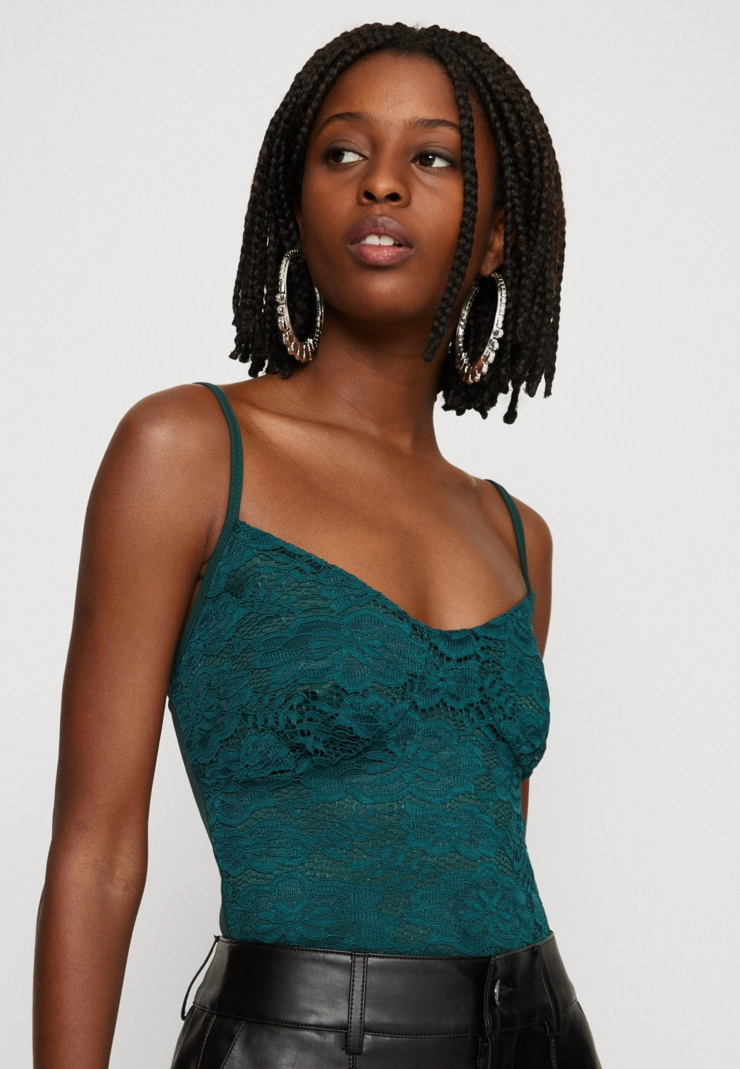 Wal G Benny Bodysuit - T-Shirt Print - Forest Green 4 Wal G Benny Bodysuit - T-Shirt Print - Forest Green - Afbeelding 4